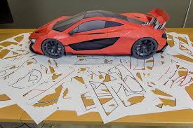 Mclaren P1 Fury Diy 3d Papercraft Supercar Templates Supercar Etsy In 2020 Paper Toys Diy Paper Model Car Paper Crafts