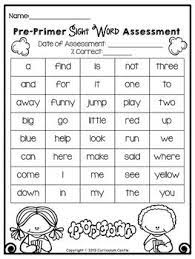Kindergarten Pre Primer Sight Words Popcorn Theme Pre Primer Sight Words Popcorn Words Sight Words