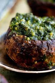Roasted Portobellos With Pesto Recipe Recipe Recipes Stuffed Mushrooms Roasted Winter Vegetables