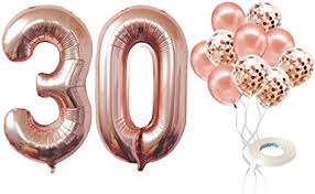 The remaining percentage is made up of copper or copper and silver. Amazon Com Rosegold 30 Balloon Numbers For 30th Birthday Decorations Large 40 Inch 30th Birthday Balloons With Rosegold Confetti Balloons Rose Gold Number 30 Balloons For 30th Birthday Decorations For Her Toys Games