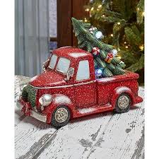 The Lakeside Collection Vintage Lighted Holiday Red Pick Up Truck Walmart Com Holiday Accents Christmas Colors Christmas Decorations