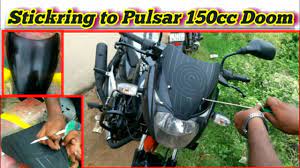 How To Do Stickering For Pulsar Doom Remodelling Of Old Bajaj Pulsar 150 Cc Bike Neelu Arts Youtube