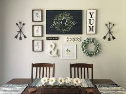 On the right are three tall, distressed mirrors that add a bit of sparkling drama. 50 Awesome Wall Decoration Ideas For Dinning Room Dinning Room Wall Decor Dining Room Gallery Wall Dining Wall Decor
