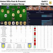 La manera online, competitiva, de fichar (casi) a tu antojo y formar un equipo de fantasía en fifa es el conocido modo (y más beneficioso económicamente. Aston Villa Past Present Weekend League Recap Fifa