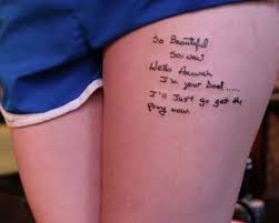 Most people want their tattoos to be unique, original and represent their personality. Meaning Quote Thigh Tattoos Novocom Top