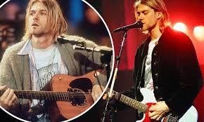 At one point, social services threatened to take their daughter away after love's vanity fair interview came out, in which she admitted to shooting up heroin while carrying frances. Kurt Cobain S Iconic Mtv Unplugged Cardigan And Turquoise Fender Guitar Are Going To Auction Daily Mail Online