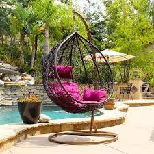 Gracie Oaks Cortinas Patio Wicker Plastic Tear Drop Swing Chair Reviews Wayfair Because this chair hangs, it has a natural soothing movement.
