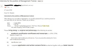 146 jalan ampang 50450 kuala lumpur malaysia. Di Mataku Temu Duga Interview Permohonan Kerja Public Bank Management Trainee
