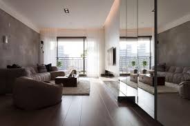 Modern Apartment In Taiwan Exudes Inspiring Form And Freshness Modern Apartment Decor Living Room Decor Neutral Minimalist Apartment Interior