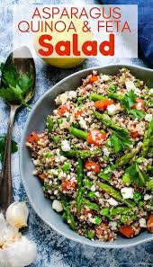 Quinoa Asparagus And Feta Salad Recipe In 2020 Dinner Salads Salad Recipes For Dinner Salad Recipes