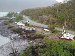 Boats Washed Ashore At Shute Harbour Picture Liam Kidston 400ft Airlines Hamilton Island Island Ashore