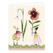 Geschenkkartchen Blumenfrauen 1 42 Skurrile Kunst Silke Leffler Geschenkkartchen