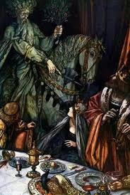 The knights of the round table join arthur in the holiday celebrations, and queen guinevere presides in by framing the central plot of sir gawain and the green knight with an account of britain's founding by the trojan brutus, the poet. Sir Gawain And The Green Knight Marchen Kunst Art And Illustration Illustration