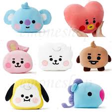 Bts Bt21 Baby Face Cushion Plush Toy Authentic Goods In Stock Tracking No Bts Chibi Plush Dolls Bee Birthday Party