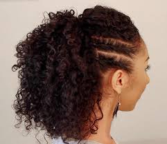 Pulled back vertical braid on short curly. 45 Charming Bride S Wedding Hairstyles For Naturally Curly Hair Weddingomania