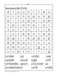 Find famous film titles, phrases and more! Words Beginning With U Wordsearch Worksheets