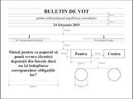 Potrivit informaţiilor primite de la biroul de presă al instituţiei prefectului, astăzi, joi, 19 iulie, buletinele de vot şi celelalte materiale aferente referendumului pentru demiterea preşedintelui vor fi ridicate de la sediul instituţiilor abilitate din bucureşti. Agora Cum Vor ArÄta Buletinele De Vot Pentru Referendumul Din 24 Februarie Foto