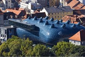 Graz stadtpark, at the eastern end of the opernring with its modern opera house, was laid out in 1869 on the site of the city's old fortifications. Kunsthaus Museum Of Contemporary Art Graz Austria 7 Download Scientific Diagram