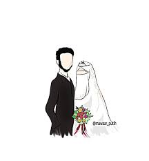 Pin Oleh Fareedah Isbir Di Alhamdulillah For Everything Lukisan Keluarga Ilustrasi Karakter Perkawinan Romantis