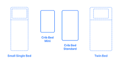 Crib Mattresses | Toddler Beds Dimensions & Drawings ...