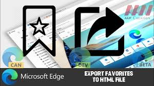 Export bookmarks from microsoft edge. How To Export Favorites To Html File In Chromium Version Of Microsoft Edge Youtube