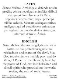St Michael Prayer In Latin St Michael Prayer Archangel Prayers St Michael Archangel Prayer