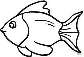 Hope you will get your best goldfish pictures at here for kids to print. 27 Best Photo Of Goldfish Coloring Page Albanysinsanity Com Fish Clipart Black And White Fish Coloring Page Fish Template
