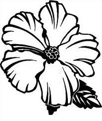 Hibiscus can be colored with red or light pink. Picture Of Hibiscus Flower Coloring Page Color Luna Printable Flower Coloring Pages Flower Coloring Pages Coloring Pages