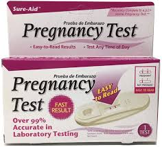 Most pregnancy tests are accurate if you take them on the day your period is due. Amazon Com Sure Aid Pregnancy Test Fast Result Health Household