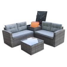 Check out our wicker coffee table selection for the very best in unique or custom, handmade pieces from our coffee & end tables shops. 4pcs All Weather Wicker Outdoor Patio Rattan Sofa Outdoor Living Furniture Set With Small Coffee Table Loveseat Storage Box Garden Sofas Aliexpress