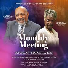 We look forward to seeing you this morning for our regular Monthly Meeting!  • Corporate Prayer