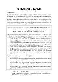 5) sumur observasi air tanah di suatu cekungan air tanah artesis, misalnya cekungan artesis bandung. Pdf Pertanian Organik