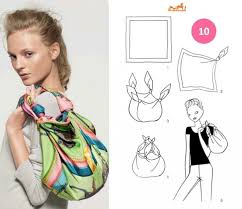 Sac En Foulard Comment Nouer Un Foulard Nouer Foulard Foulard Hermes