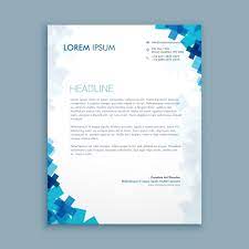 Free white letterhead template psd. Free Vector Medical Letterhead With Blue Shapes