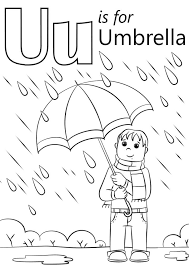 Lost ocean by johanna basford. Umbrella Letter U Coloring Page Free Printable Coloring Pages For Kids