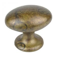 If you need other size screws, please product features: Antique Brass Finish Traditional Oval Cabinet Knob