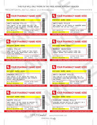 There are 11 rectangle labels per page with each label being 190 mm wide and 16 mm high.there is a 0 mm gap between the label rows and 5 mm gap between the label columns to determine whether. Prescription Bottle Label Template Addictionary