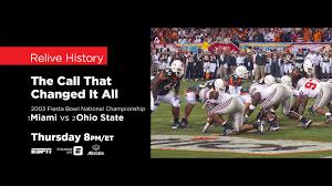 The last ea sports college football game was ncaa football 2014. 2003 Fiesta Bowl National Championship Between No 2 Ohio State And No 1 Miami Is This Week S Throwback Thursday College Football Classics Presented By Allstate Espn Press Room U S