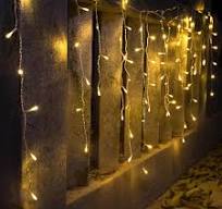 YOLIGHT Icicle Christmas Lights 13ft 96 LEDs Icicle String Lights 8 Modes  Twinkle Curtain Fairy Lights, Indoor Room Patio Garden Bedroom Wedding ...