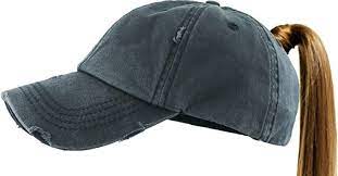 Pony 001 Blk Ponytail Messy High Bun Headwear Adjustable Cotton Trucker Mesh Hat Baseball Cap At Amazon Women S Clothing Store Sport Hat Bun Hat Hats