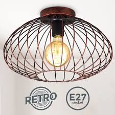 Cette suspension se compose d´une structure en forme de cloche en métal filaire gris, rehaussée d´une bordure en rotin tressé. Lustre Fil De Fer Cdiscount
