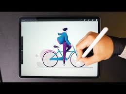 Winter Cycling Ipad Pro Drawing Youtube Ipad Pro Ipad Pro Art Digital Drawing Tablet