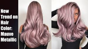 Mauve Metallic Hair Color