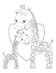 Zurafa Boyama Sayfasi Okuloncesitr Preschool Zurafa Hayvan Boyama Sayfalari Boyama Sayfalari