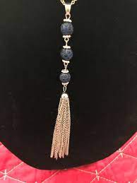 Lanyard Blue Texture Beads Silver On Mercari Necklace Silver Paparazzi Accessories