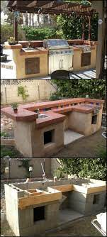 Outdoor Cinder Block Kitchen Build Outdoor Kitchen Backyard Backyard Furniture
