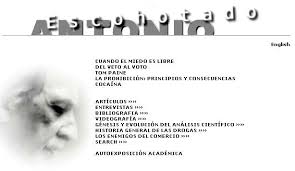 Antonio Escohotado. Su web y en 