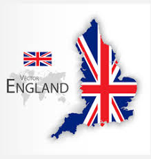 The blue represents the sea. England Flag Map Vector Images Over 1 700