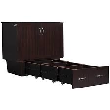 Our nantucket murphy bed chest provides guest sleeping space without sacrificing style. Atlantic Furniture Nantucket Twin Murphy Bed Chest In Espresso Ac592141