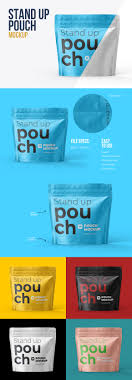 Download Square Zipper Stand Up Pouch Mockup Front View In Packaging Mockups On Yellow Images Creative Store